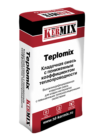 Теплый кладочный раствор Kermix Teplomix 1010, 25 кг