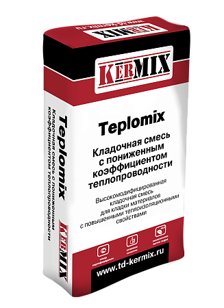 Теплый кладочный раствор Kermix Teplomix 0710, 25 кг